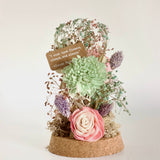 Dome Botanique -  Botanical Flowers in a Glass Cloche - Leaf Song