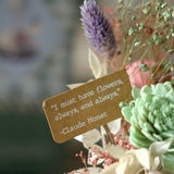 Dome Botanique -  Botanical Flowers in a Glass Cloche - Leaf Song