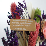 Dome Botanique - Botanical flowers in a Glass Cloche - Peony | The Wishing Chair