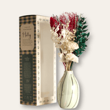 Dream Botanique Ceramic Vase with Botanical Flowers - Holly
