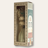 Dream Botanique Ceramic Vase with Botanical Flowers - Holly