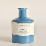 Dream Botanique Glass Vase with Botanical Flowers- Azure