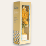 Dream Botanique Glass Vase with Botanical flowers - Daffodil