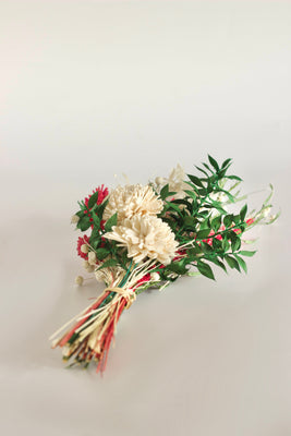 Dream Botanique Glass Vase with Botanical flowers - Holly