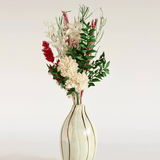 Dream Botanique Glass Vase with Botanical flowers - Holly