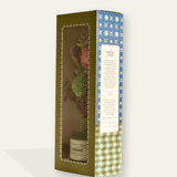 Dream Botanique Glass Vase with Botanical Flowers- Leaf Song
