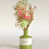 Dream Botanique Glass Vase with Botanical flowers- Leafsong