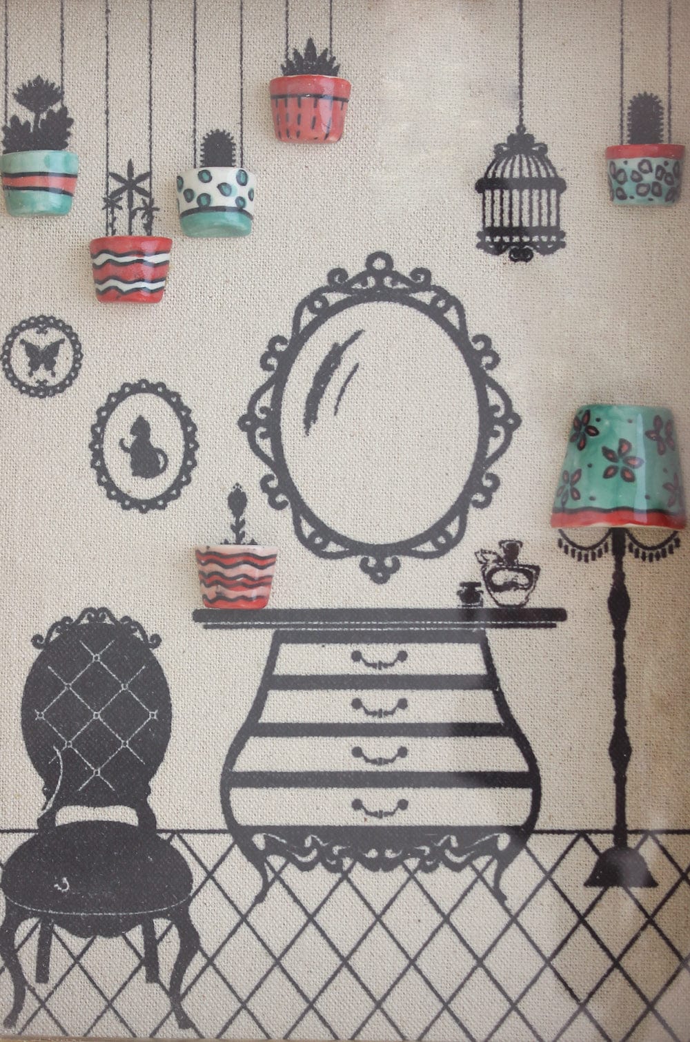 Dressing Room Shadow Box