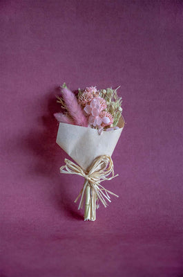 Dried Flowers Aurora Natural Dried Flowers Bouquet - 20 cm