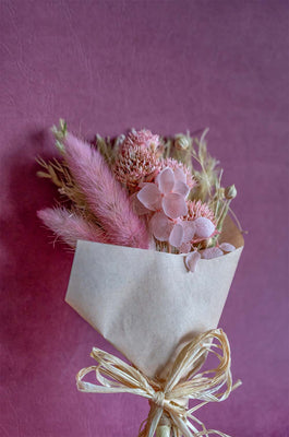 Dried Flowers Aurora Natural Dried Flowers Bouquet - 20 cm