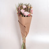Dried Flowers Bouquet of Posies Natural Dried Flowers - Pink
