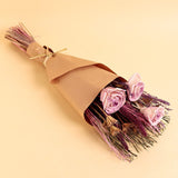 Dried Flowers Bouquet of Posies Natural Dried Flowers - Purple