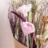 Dried Flowers Bouquet of Posies Natural Dried Flowers - Purple