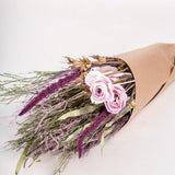 Dried Flowers Bouquet of Posies Natural Dried Flowers - Purple
