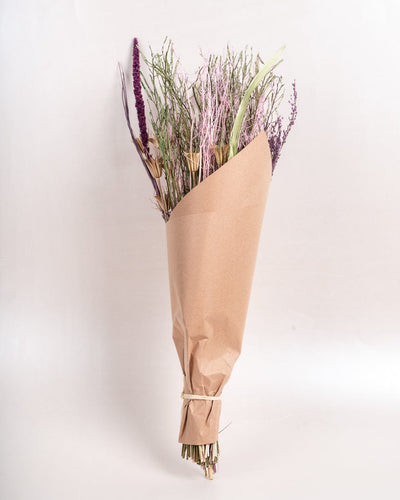 Dried Flowers Bouquet of Posies Natural Dried Flowers - Purple