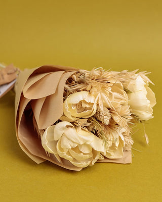 Dried Flowers Dance in the Garden Natural Dried Flowers - Beige 30 cms