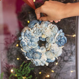 Dried Flowers Wreath - Blue