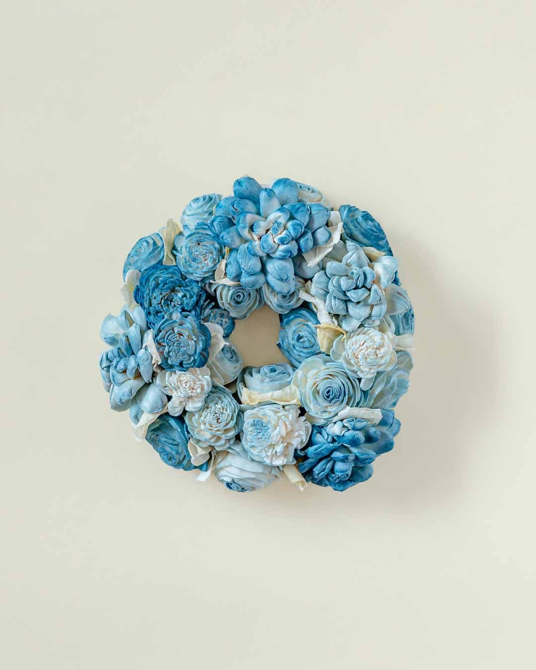 Dried Flowers Wreath - Blue