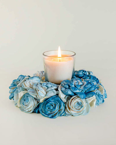 Dried Flowers Wreath - Blue