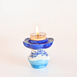Dusk at Sea Handpainted Tea Light Holders - Set of 2