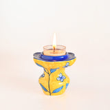Dusk at Sea Handpainted Tea Light Holders - Set of 2