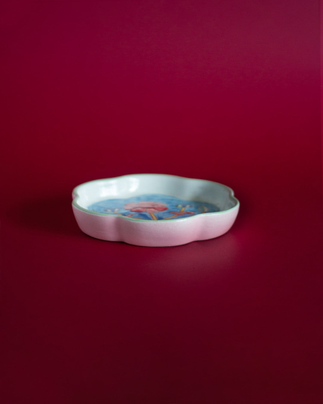 Eden Handpainted Flower Plate