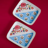 Eden Handpainted Square Platter - Set of 2
