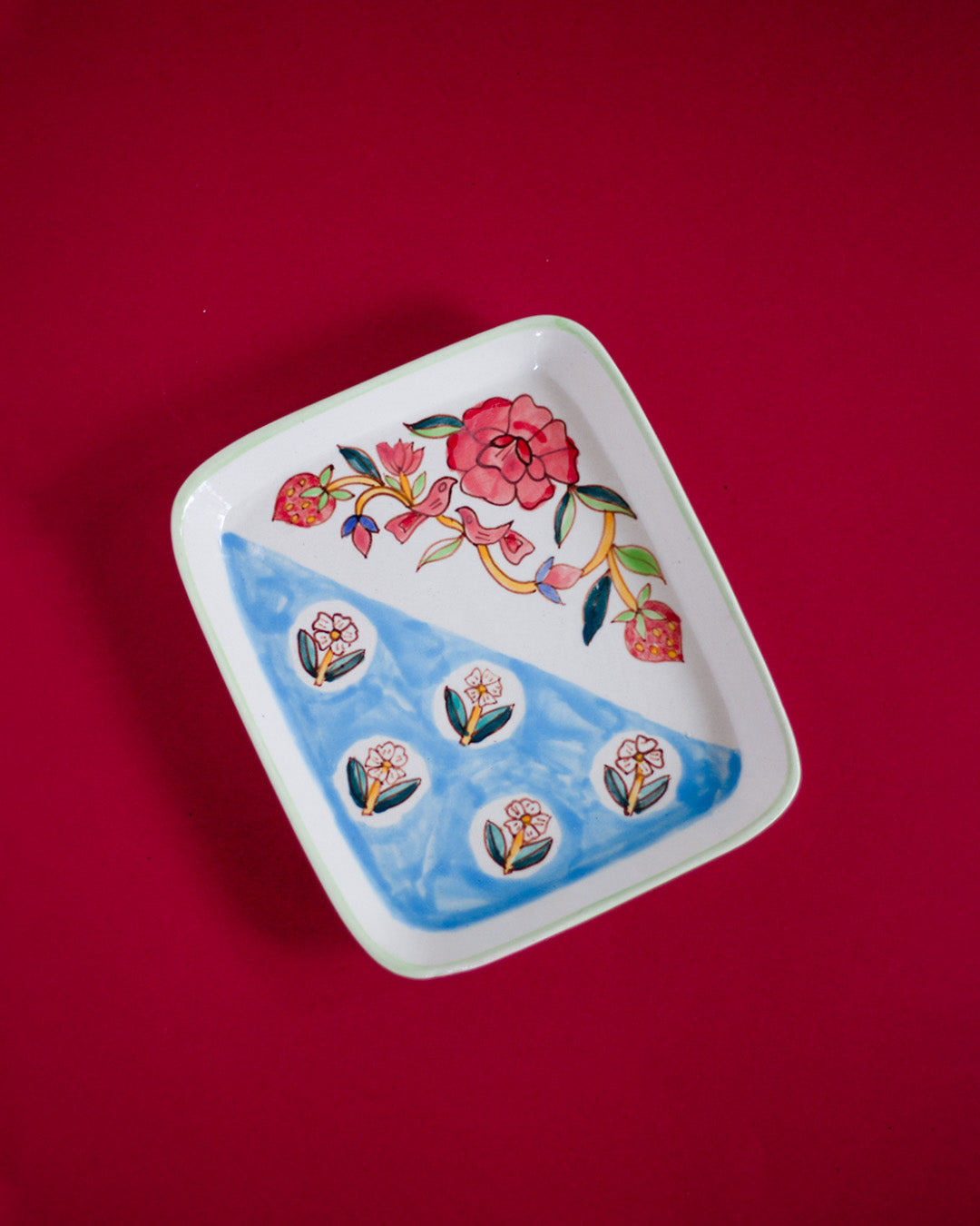 Eden Handpainted Square Platter - Set of 2