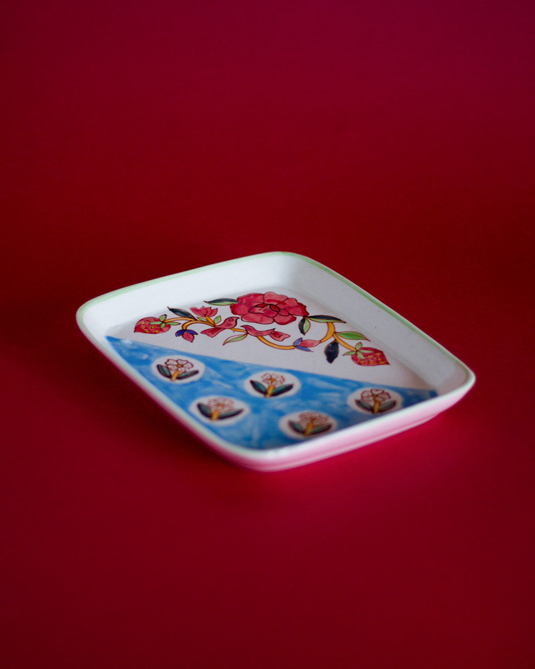 Eden Handpainted Square Platter - Set of 2