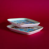 Eden Handpainted Square Platter - Set of 2