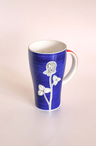 Electric Azure Mug - Flower