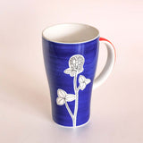Electric Azure Mug - Flower