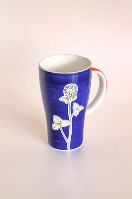 Electric Azure Mug - Flower