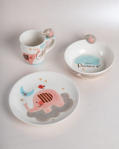 Ellie Handpainted Breakfast Set of 3