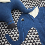 Ellie Knitted Cotton Baby Blanket