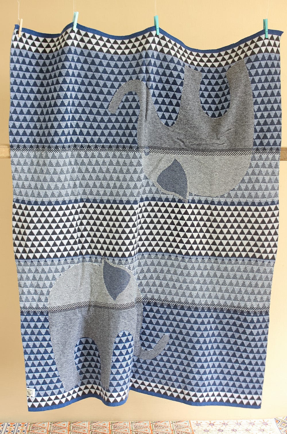 Ellie Knitted Cotton Baby Blanket