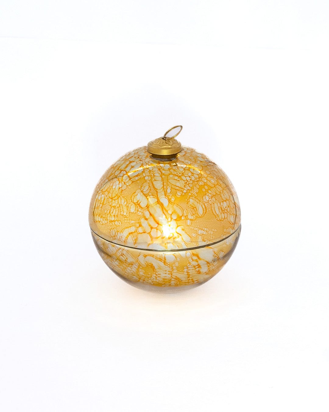Ember Ornament Soy Wax Glass Candle with Lid