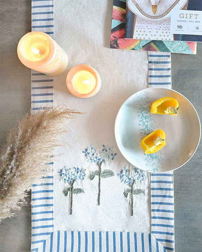 Escape in Blue Table Linen Collection - Set of 9