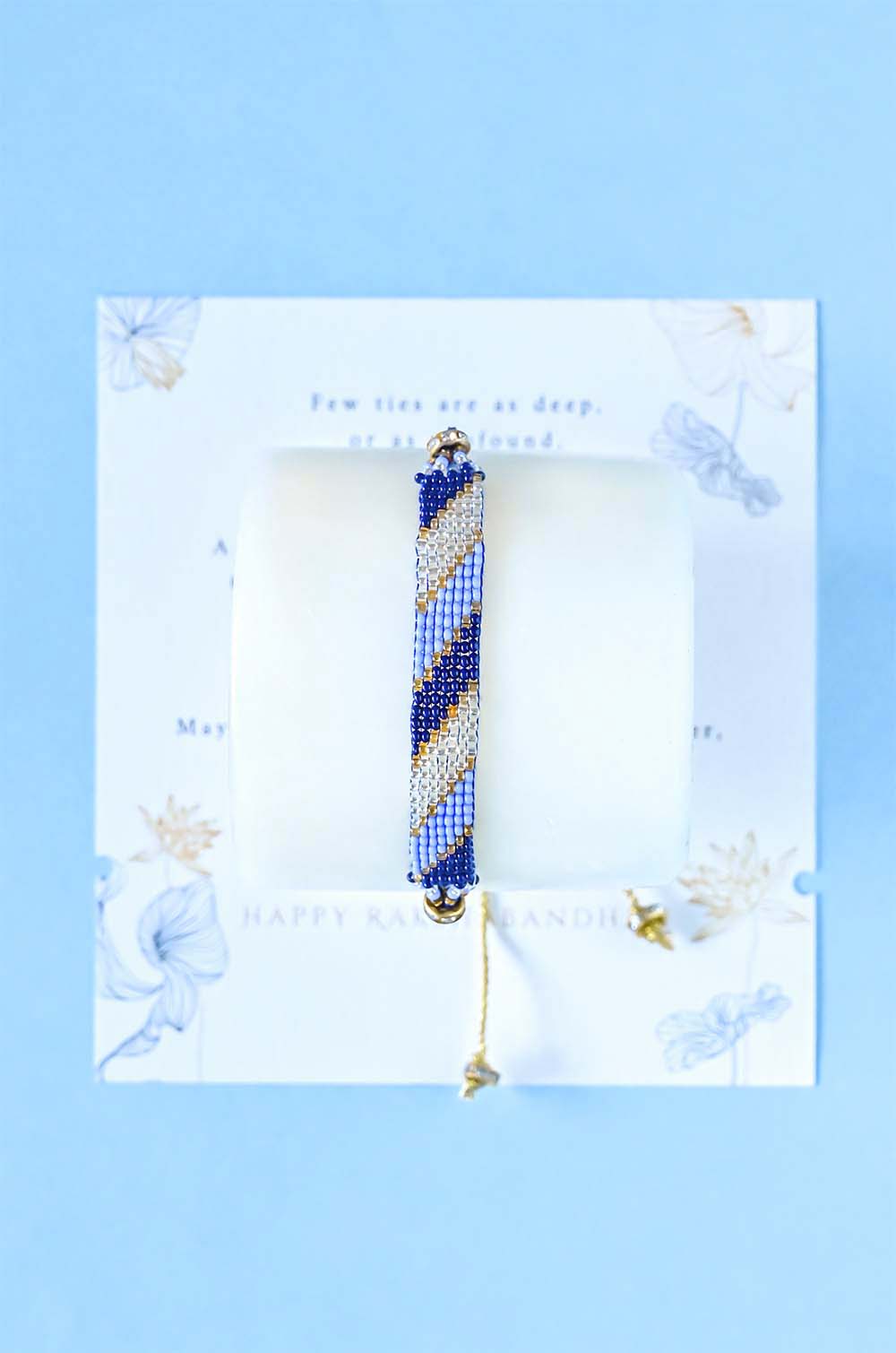 Eternal Bond Hand Beaded Rakhi