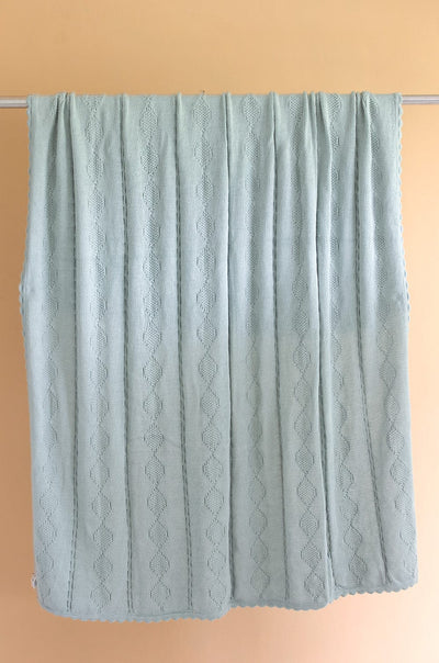 Ezra Knitted Cotton Throw