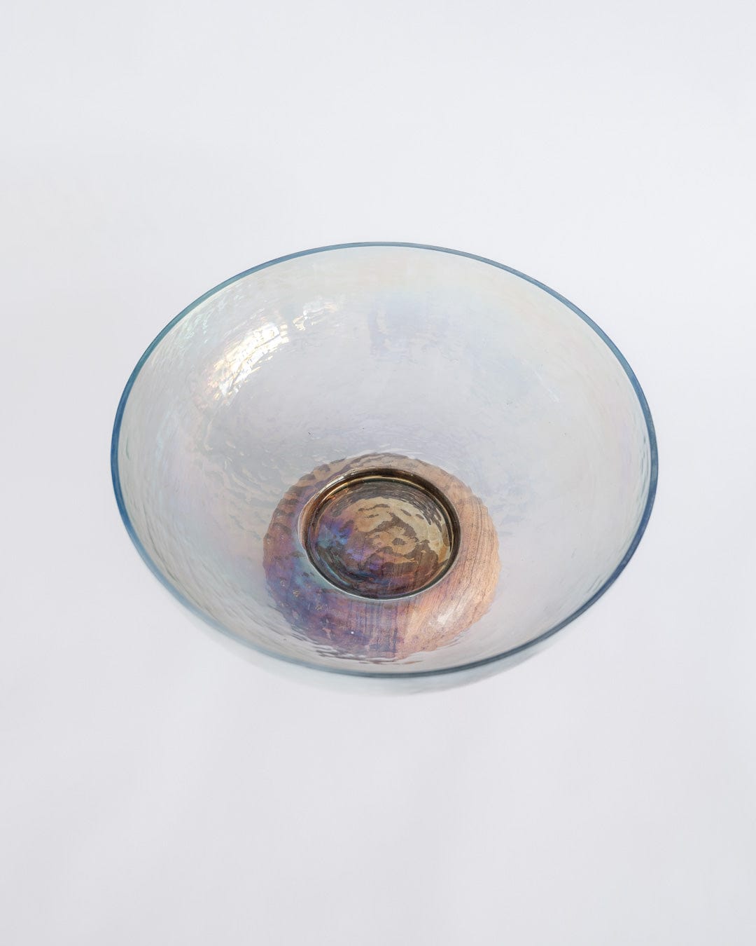 Fiesta Serving Glass Bowl with Wooden base