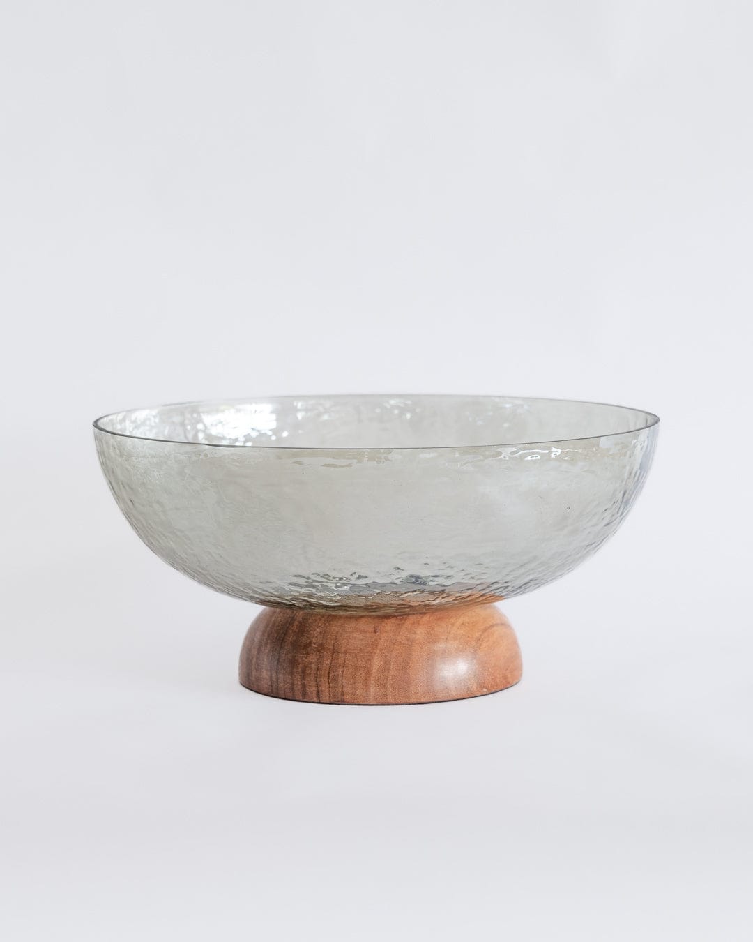 Fiesta Serving Glass Bowl with Wooden base