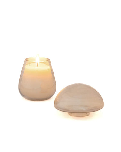 Figgy Soy Wax Glass Candle with Lid
