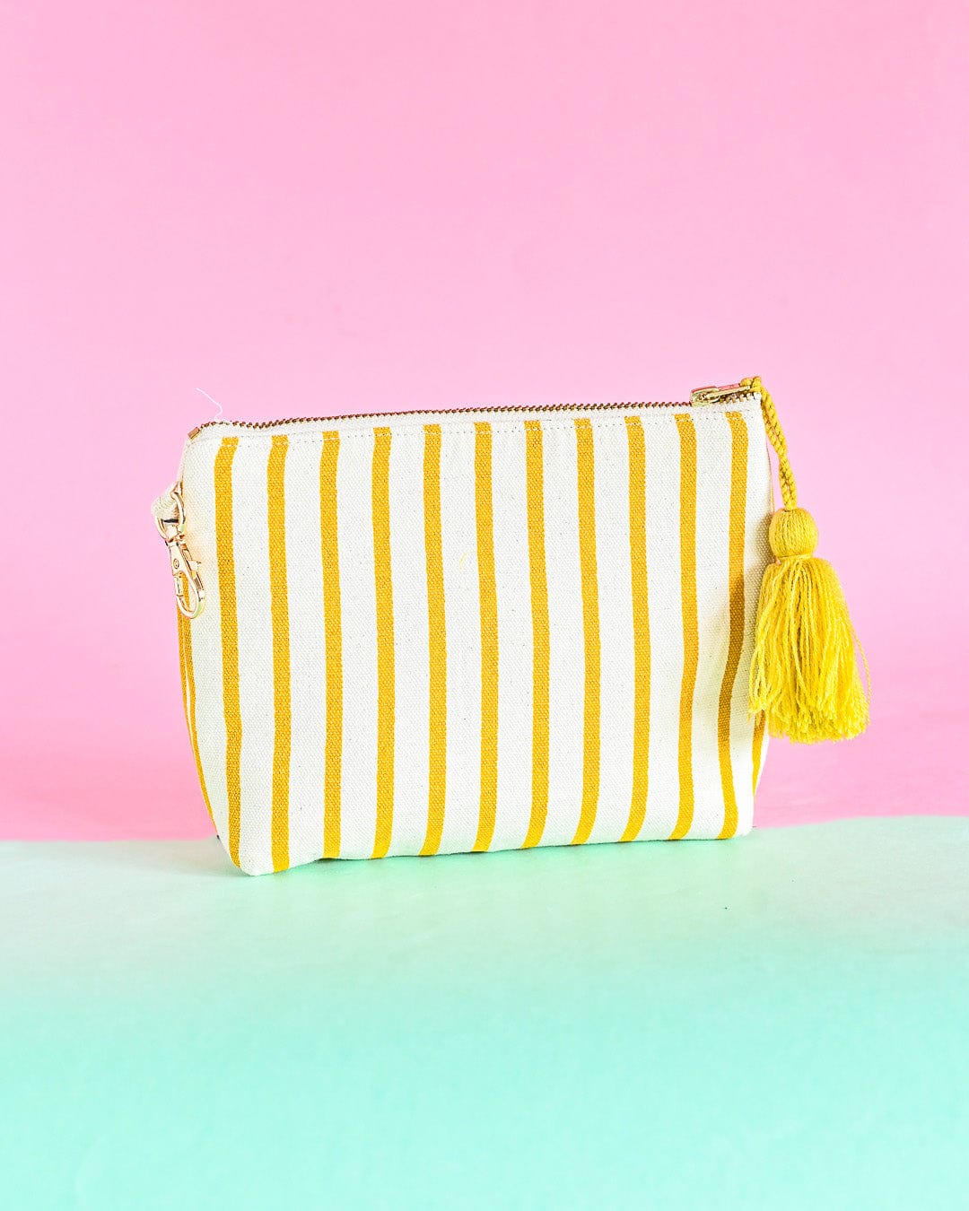 Floral Chateau Embroidered Pouch