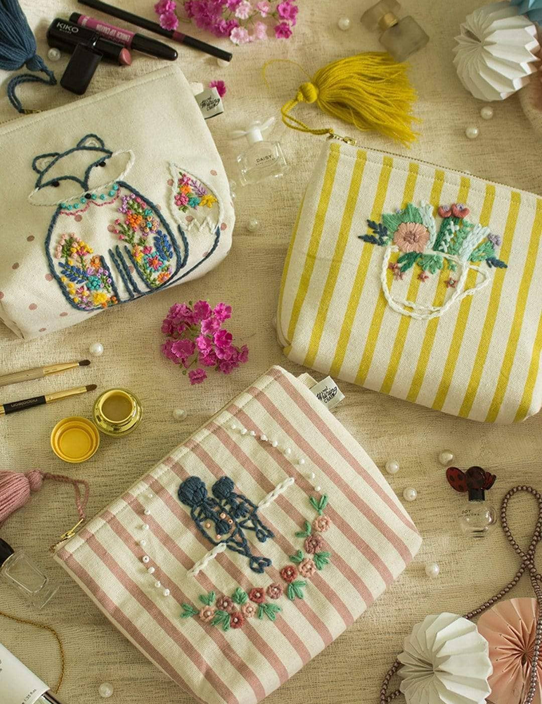 Floral Cup Pouch