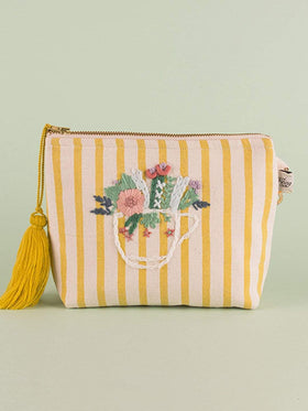 Floral Cup Pouch