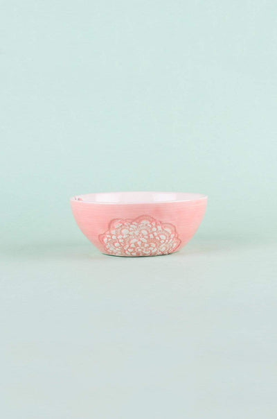 Floral Lace Handpainted Bowl - Set of 2