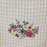 Floral Waffle Hand Towel