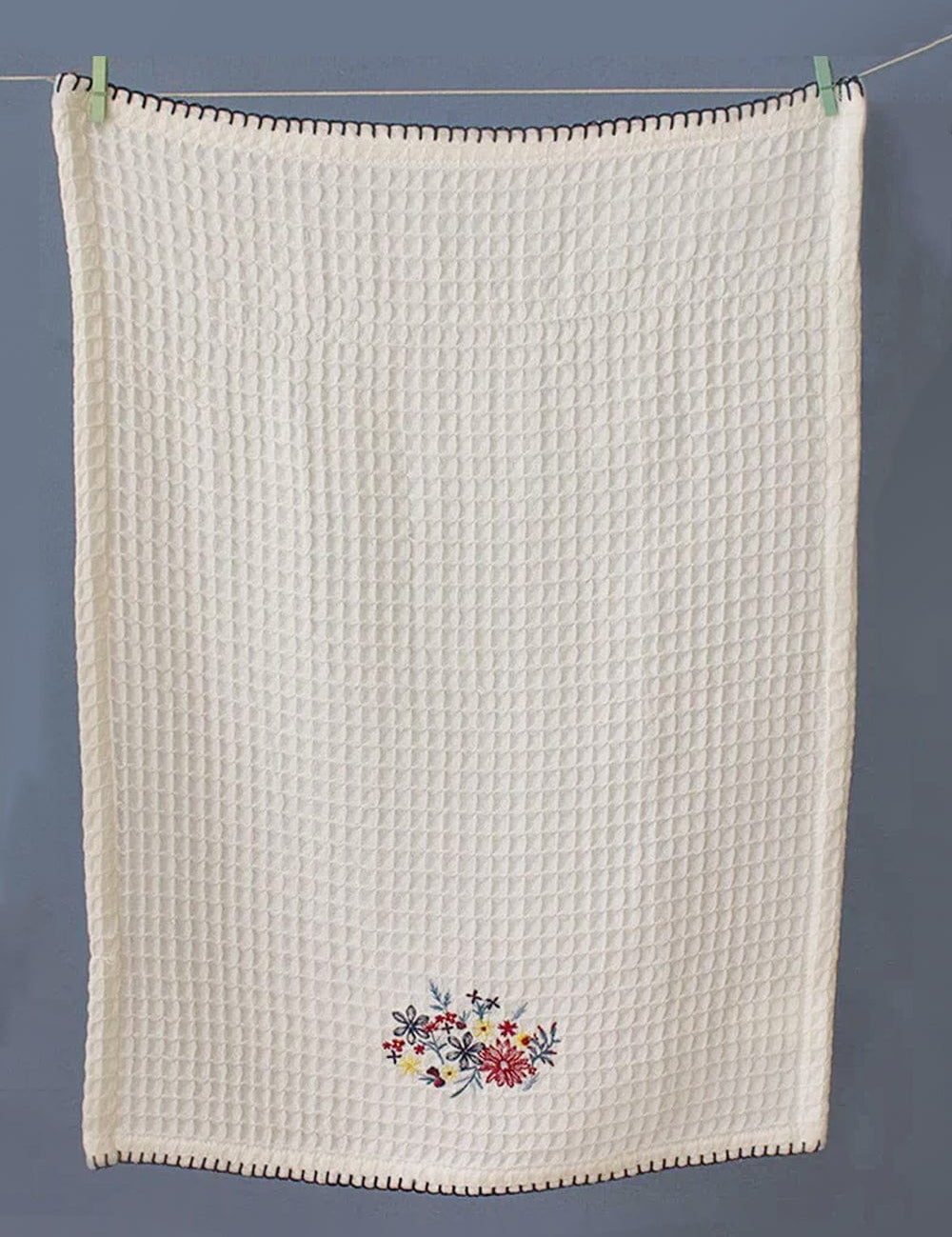 Floral Waffle Hand Towel
