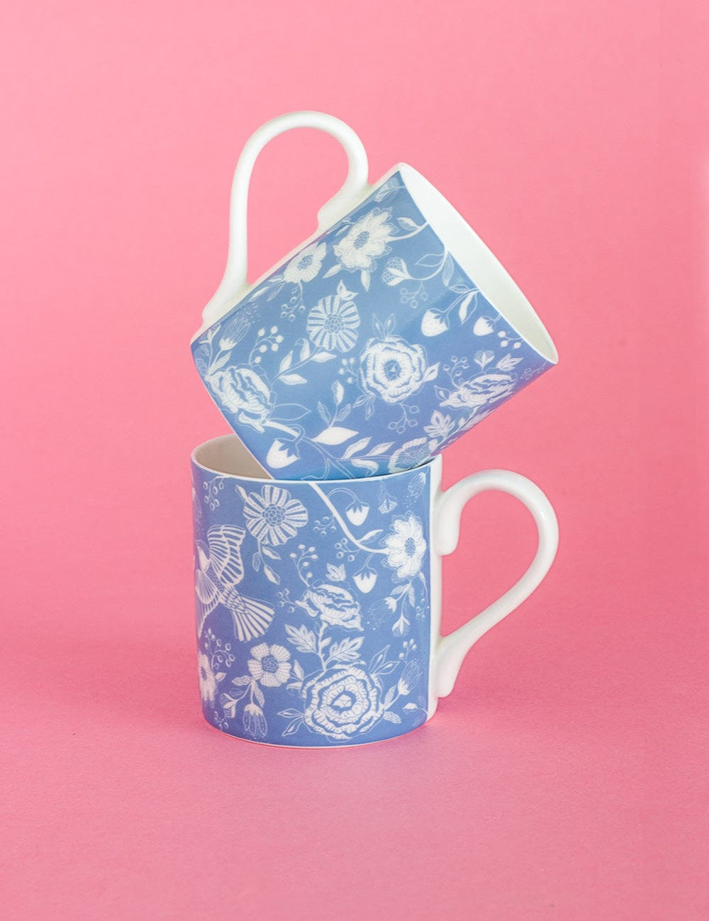 Florentina Fine China Tea Mugs- Set of 2